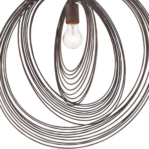 Doral 1 Light Forged Bronze Pendant