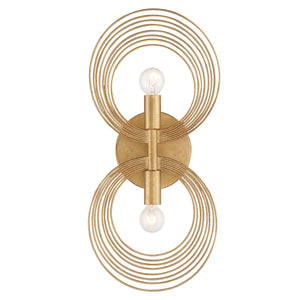 Doral 2 Light Renaissance Gold Wall Mount