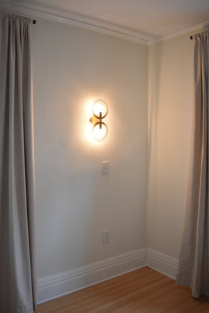Doral 2 Light Renaissance Gold Wall Mount