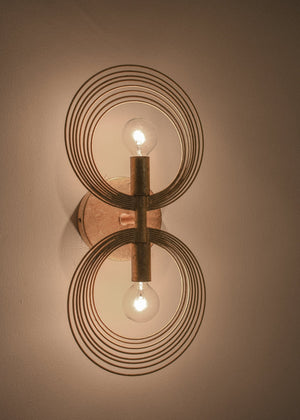 Doral 2 Light Renaissance Gold Wall Mount