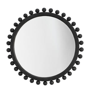 Brighton Mirror - Dark Charcoal Stained Wood