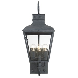Dumont Outdoor 3 Light Graphite Wall Mount