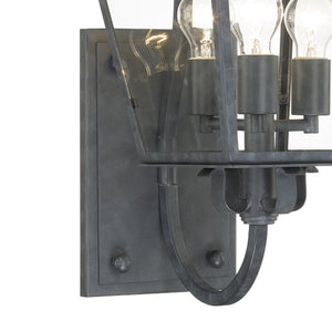 Dumont Outdoor 3 Light Graphite Wall Mount