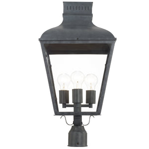 Dumont Outdoor 3 Light Graphite Post Mount