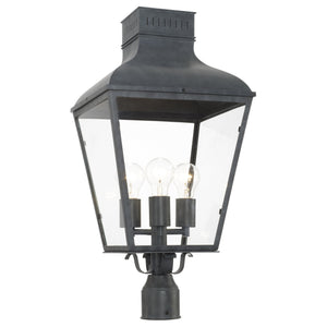 Dumont Outdoor 3 Light Graphite Post Mount