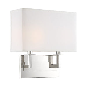 Durham 2 Light Polished Nickel Wall Mount