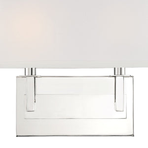 Durham 2 Light Polished Nickel Wall Mount