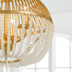 Duval 3 Light Antique Gold Chandelier