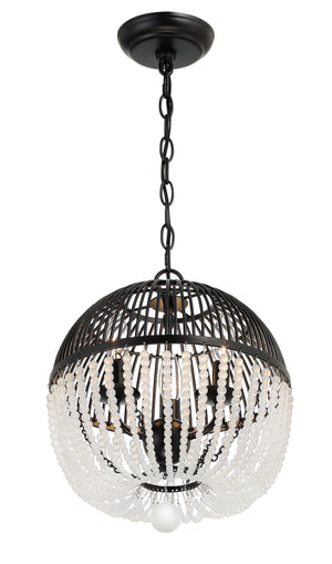 Duval 3 Light Antique Gold Chandelier