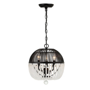 Duval 3 Light Antique Gold Chandelier
