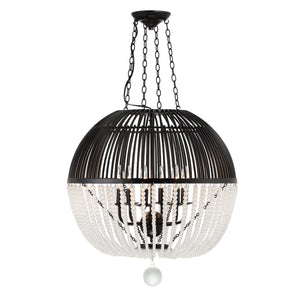 Duval 6 Light Antique Gold Pendant