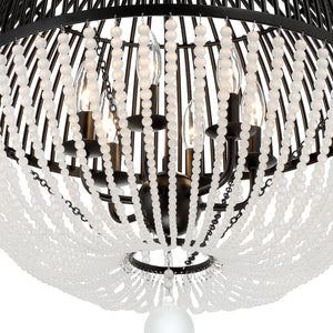 Duval 6 Light Antique Gold Pendant