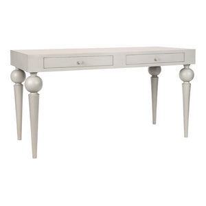 Darcie Two-Drawer Writing Desk with Tapered Legs