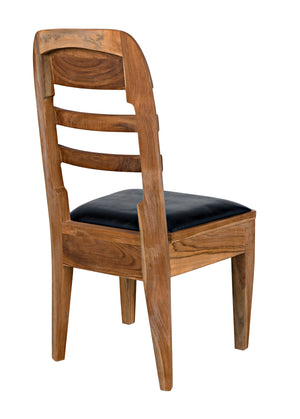 Laila Chair, Teak with Leather