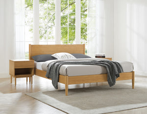 Ria Queen Platform Bed, Caramelized