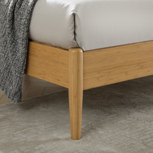 Ria Queen Platform Bed, Caramelized