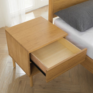 Ria 1 Drawer Nightstand, Caramelized