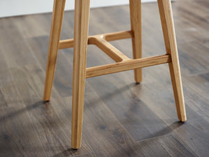 Tigris Counter Height Stool, Caramelized With Exotic Tiger Inlay, (Set of 2)