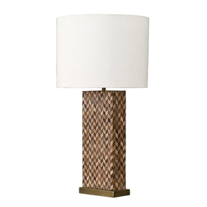 Worlds Away Eden Chevron Inlay Table Lamp