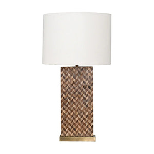 Worlds Away Eden Chevron Inlay Table Lamp