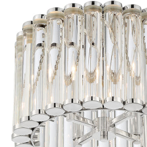Libby Langdon for Crystorama Elliot 4 Light Polished Nickel Ceiling Moun