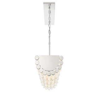Libby Langdon for Crystorama Elliot 6 Light Polished Nickel Linear Chandelier