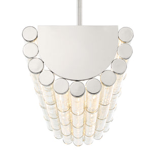Libby Langdon for Crystorama Elliot 6 Light Polished Nickel Linear Chandelier