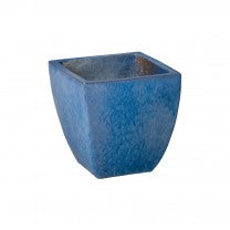 Small Tapered Square Planter - Blue