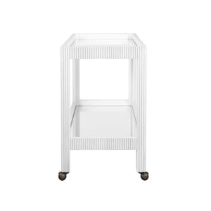 Otis Bar Cart in White Washed Oak