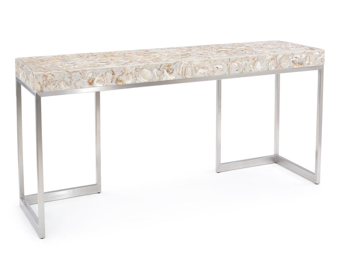 Capiz Shell Console Table