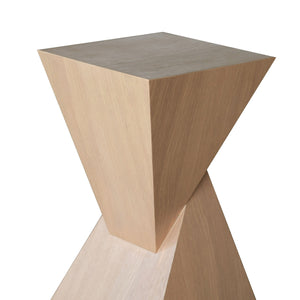Scout Natural Oak Sculptural Table