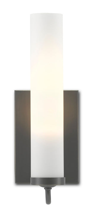 Brindisi Bronze Wall Sconce - Oil Rubbed Bronze/Opaque Glass