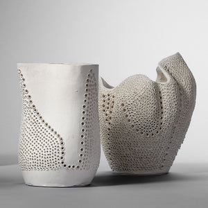Moonrise Vase -  Matte White Porcelain