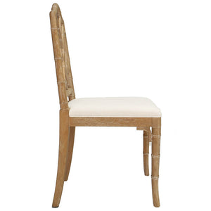 Worlds Away Fairfield Chippendale Style Dining Chair – Cerused Oak