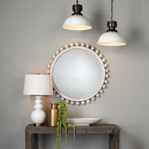 Brighton Mirror - White Washed Wood