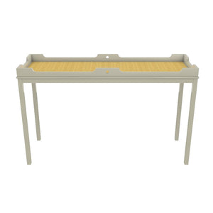 Fenwick Tall Lacquer Console – Fawn Grey (Additional Colors Available)