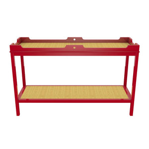 Fenwick Tall Lacquer Console with Shelf – Bolero Red (Additional Colors Available)