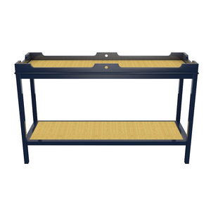 Fenwick Tall Lacquer Console with Shelf – Navy (Additional Colors Available)