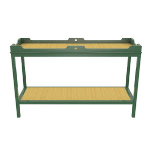 Fenwick Tall Lacquer Console with Shelf – Green (Additional Colors Available)