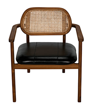 Tolka Chair - Teak with Leather Seat