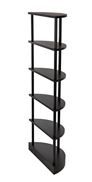 Spago Bookcase, Black Metal