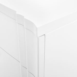 Flanders 3-Drawer Side Table in White | Flanders Collection | Villa & House
