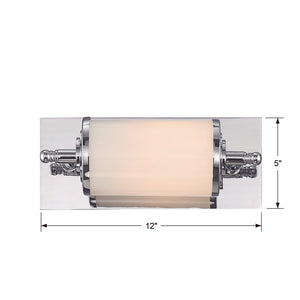 Foster 1 Light Polished Chrome Bathroom Vanity