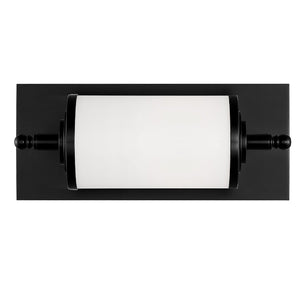 Foster 1 Light Matte Black Bathroom Vanity