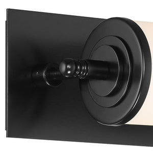 Foster 1 Light Matte Black Bathroom Vanity