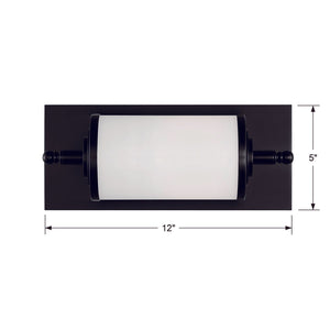 Foster 1 Light Matte Black Bathroom Vanity