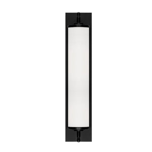 Foster 1 Light Matte Black Bathroom Vanity