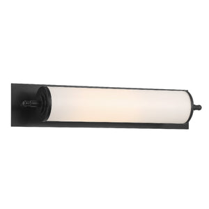 Foster 1 Light Matte Black Bathroom Vanity
