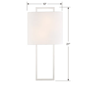 Fremont 2 Light Polished Nickel Wall Mount
