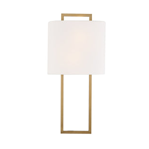 Fremont 2 Light Vibrant Gold Wall Mount